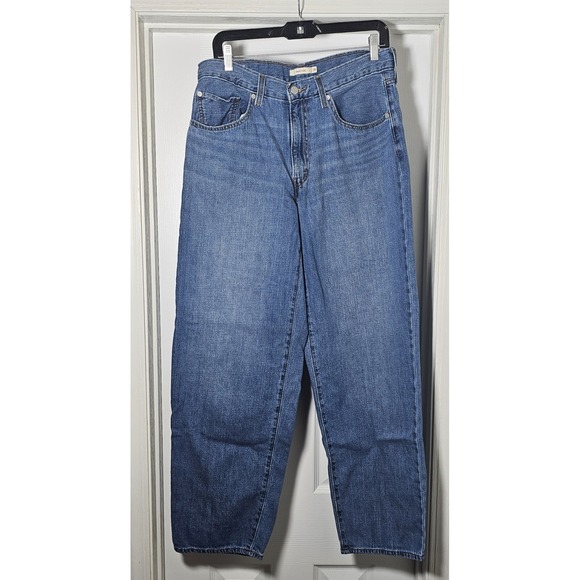 Levi's Denim - Levi's Baggy Dad Jeans Women's Size 30 Blue Premium Denim Wide Leg